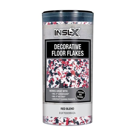 INSL-X BY BENJAMIN MOORE Flat Red Blend Decorative Color Flakes & Chips, 10 oz IN6085